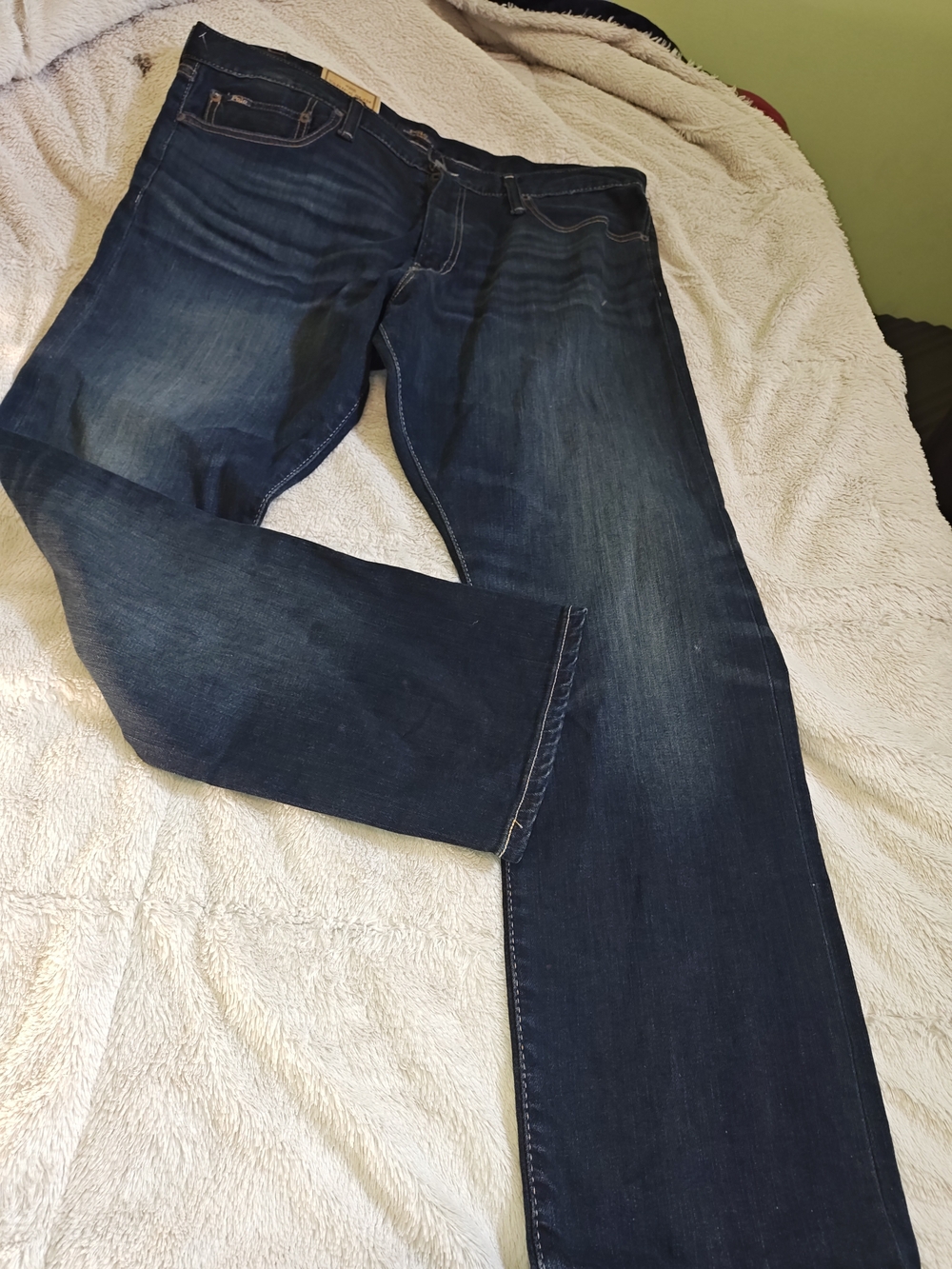 Polo by Ralph Lauren Men's Dark Indigo Bootcut Jeans 38x30